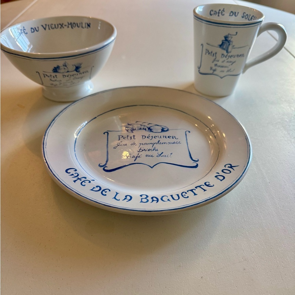 Williams Sonoma Petit Dejeuner breakfast set